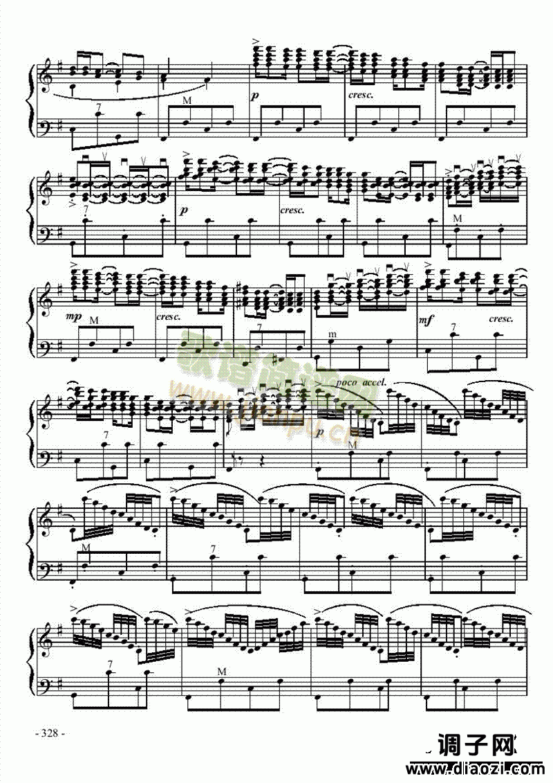 十级乐曲《拉什布哈》 键盘类 手风琴