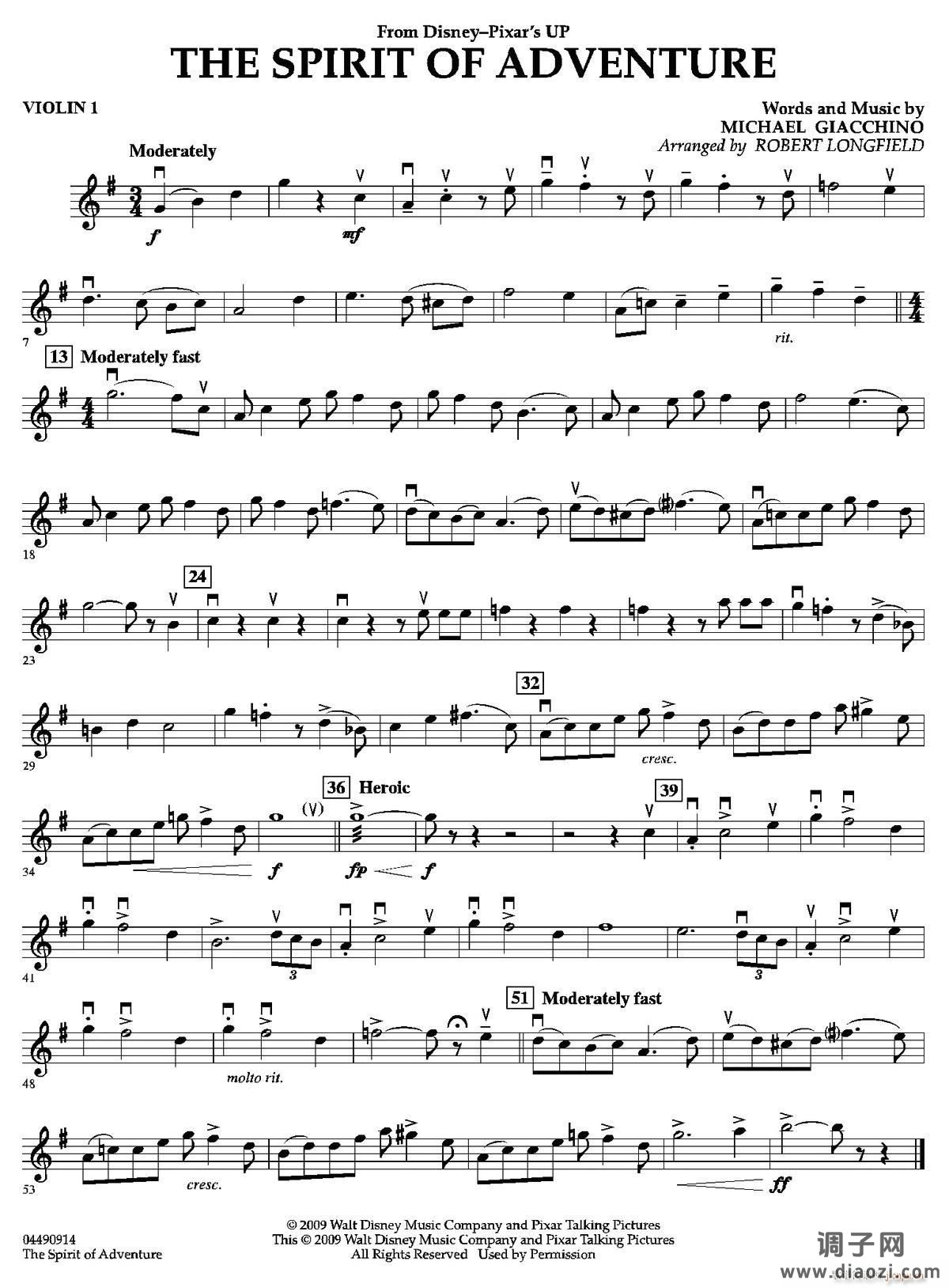 The Spirit of Adventure（交响弦乐团分谱）