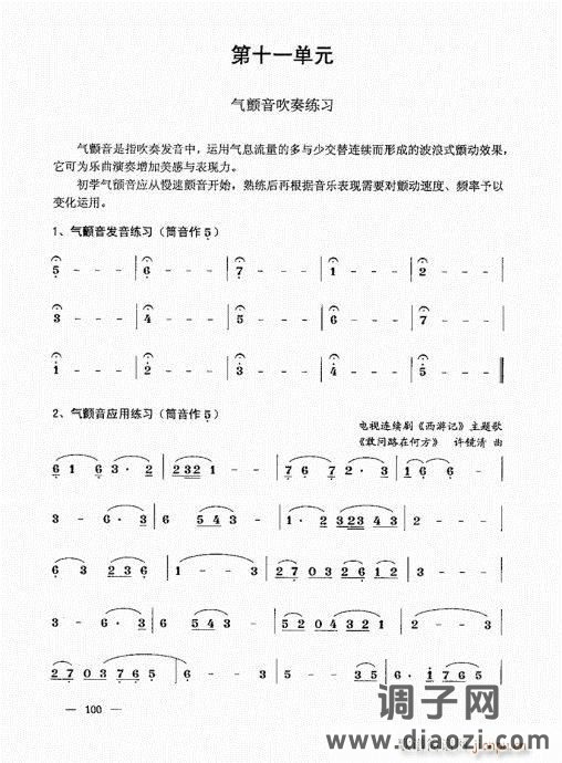 简捷实用唢呐教程  （上册）81-100