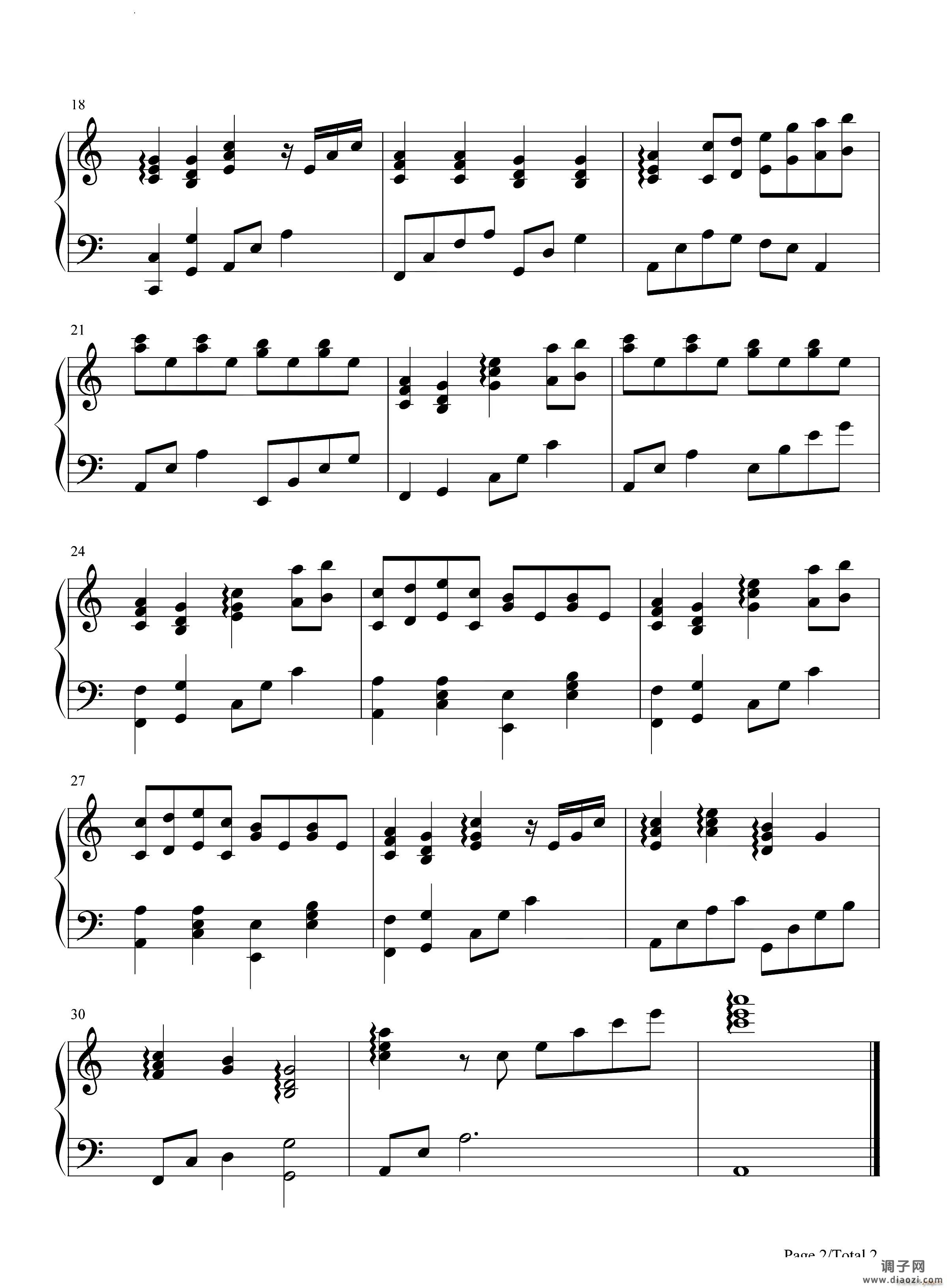 美丽的神话伴奏谱