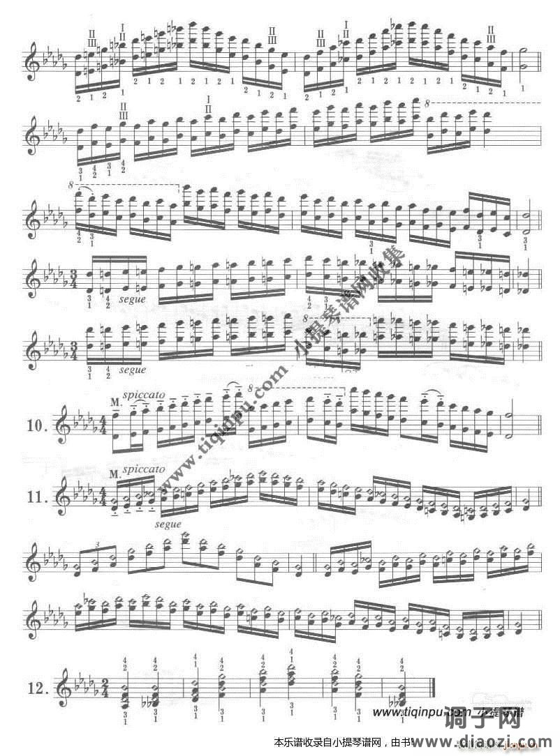 卡尔弗莱什《小提琴音阶体系》降D大调