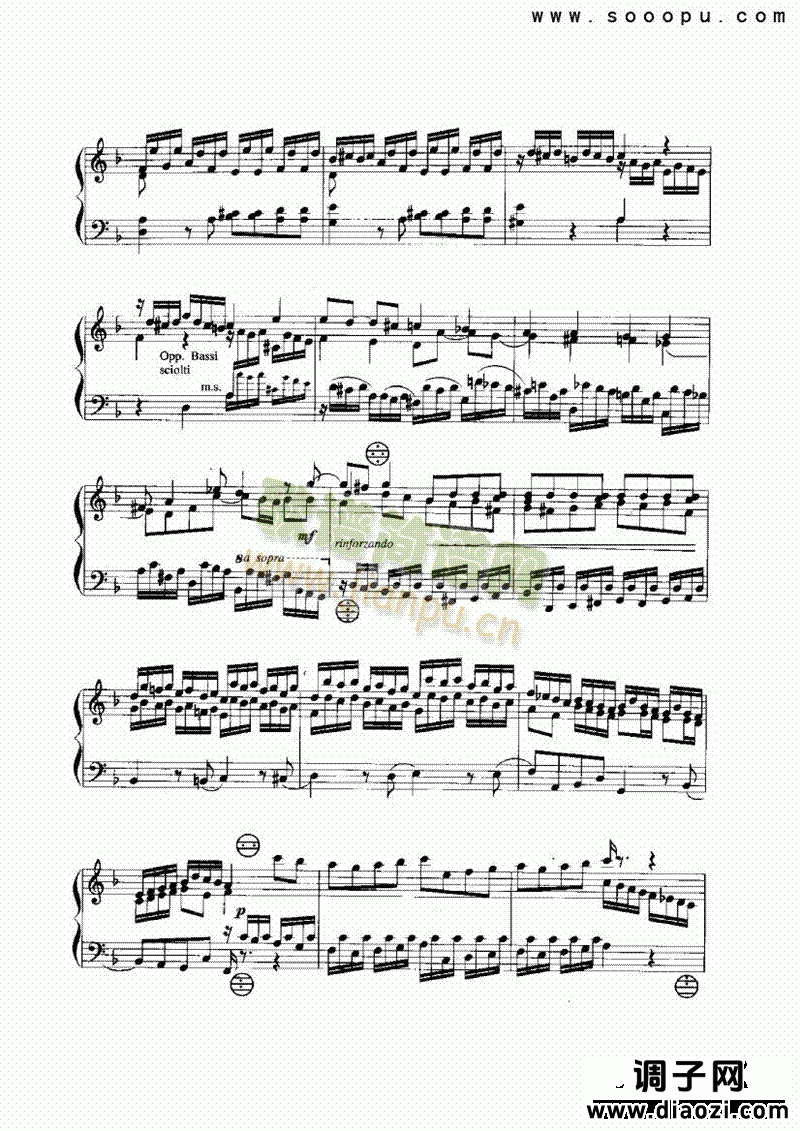 d小调托卡塔与赋格 键盘类 手风琴