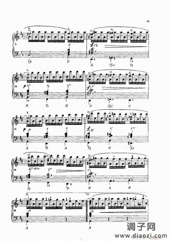 车尔尼手风琴练习曲集 Ⅳ