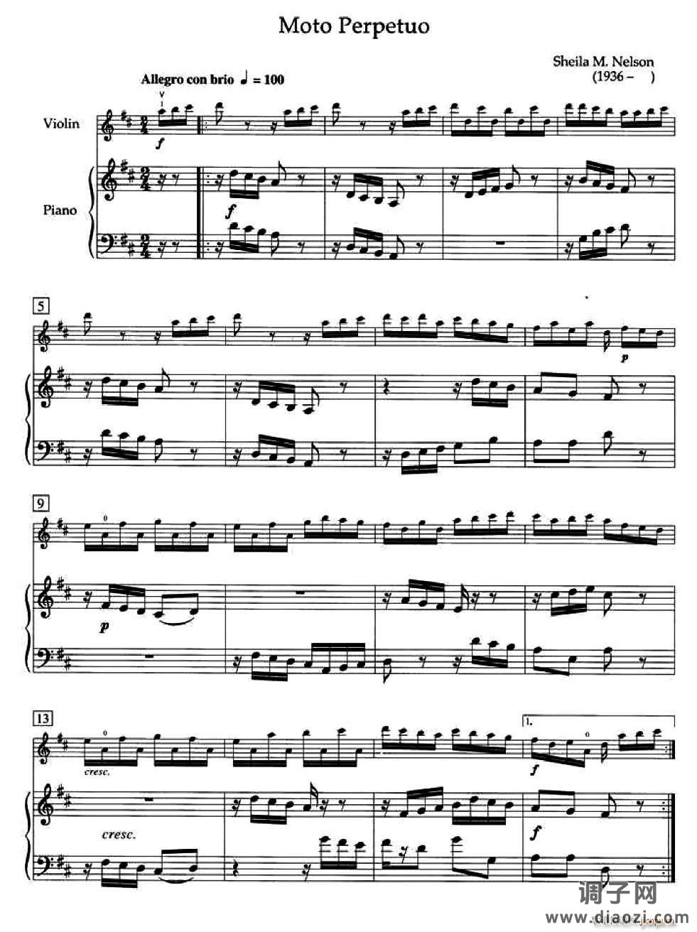 Moto Perpetuo （加拿大小提琴考级 第四级）