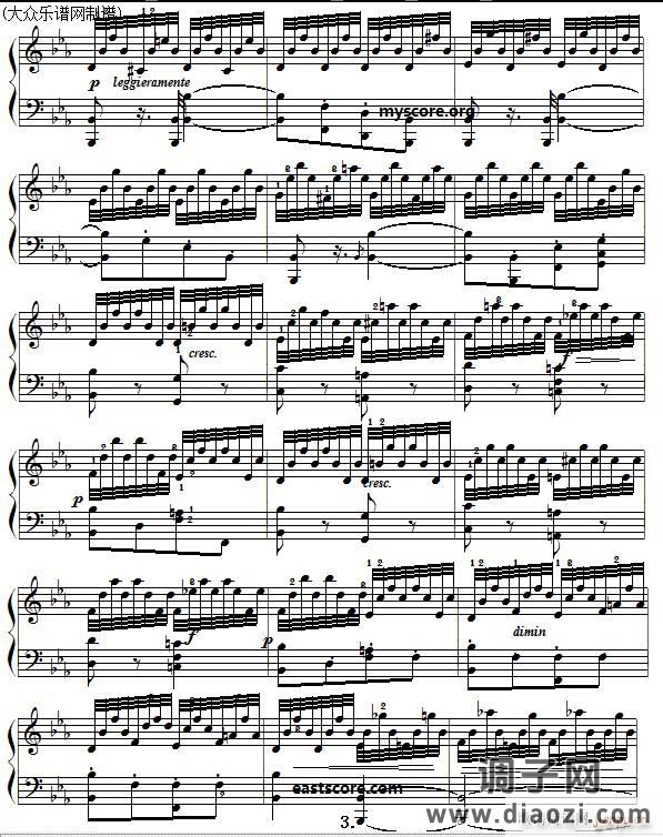 车尔尼《 手指灵巧技术练习》（Czerny 740）第15首