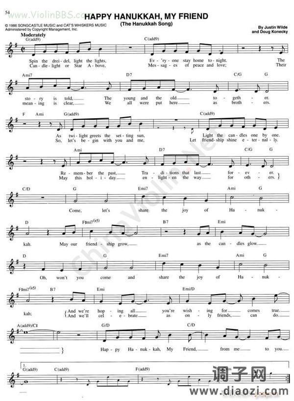 74 HAPPY HANUKKAH MY FRIEND THE HAUKKAH SONG