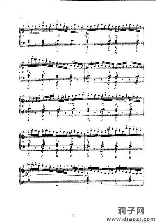 车尔尼手风琴练习曲集 Ⅲ