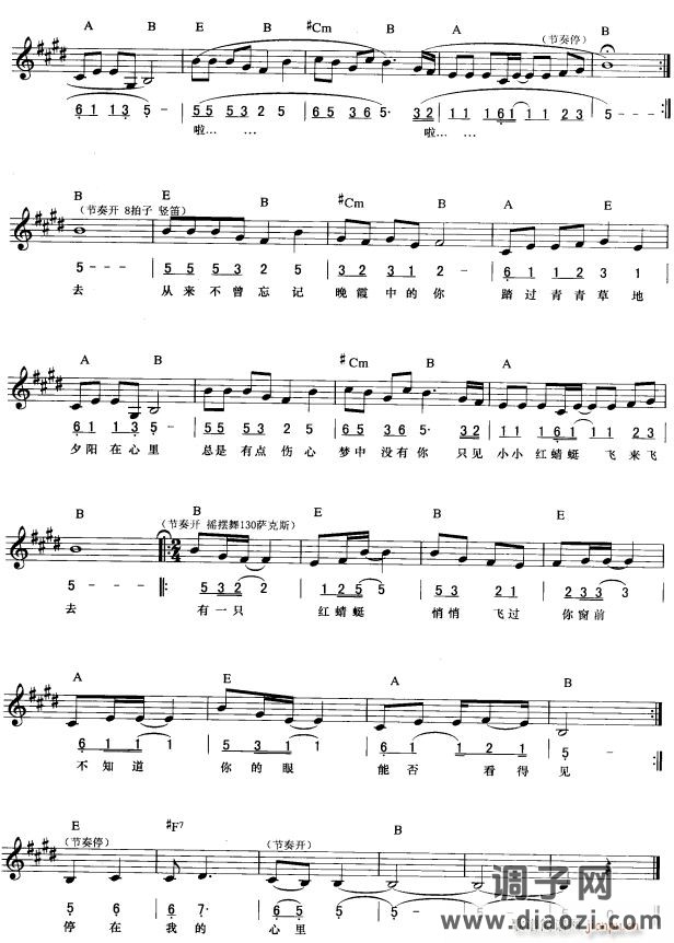 晚霞中的红蜻蜓( 唱)2