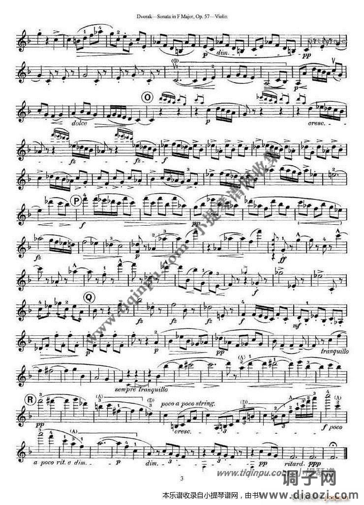 德沃夏克F大调小提琴奏鸣曲 op 57