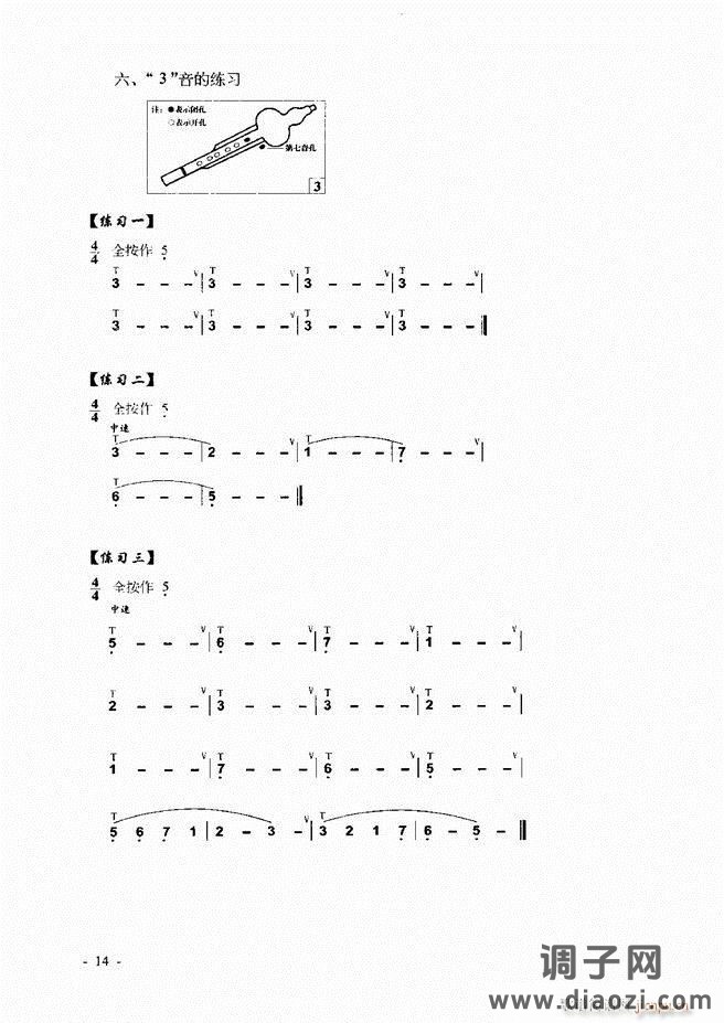葫芦丝、巴乌实用教程 目录前言1-60