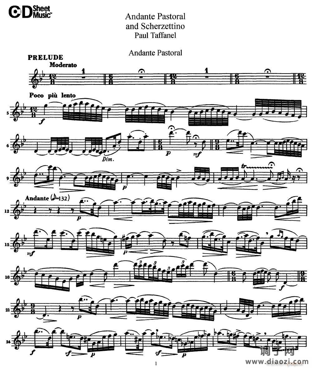 田园的行板和小谐谑曲