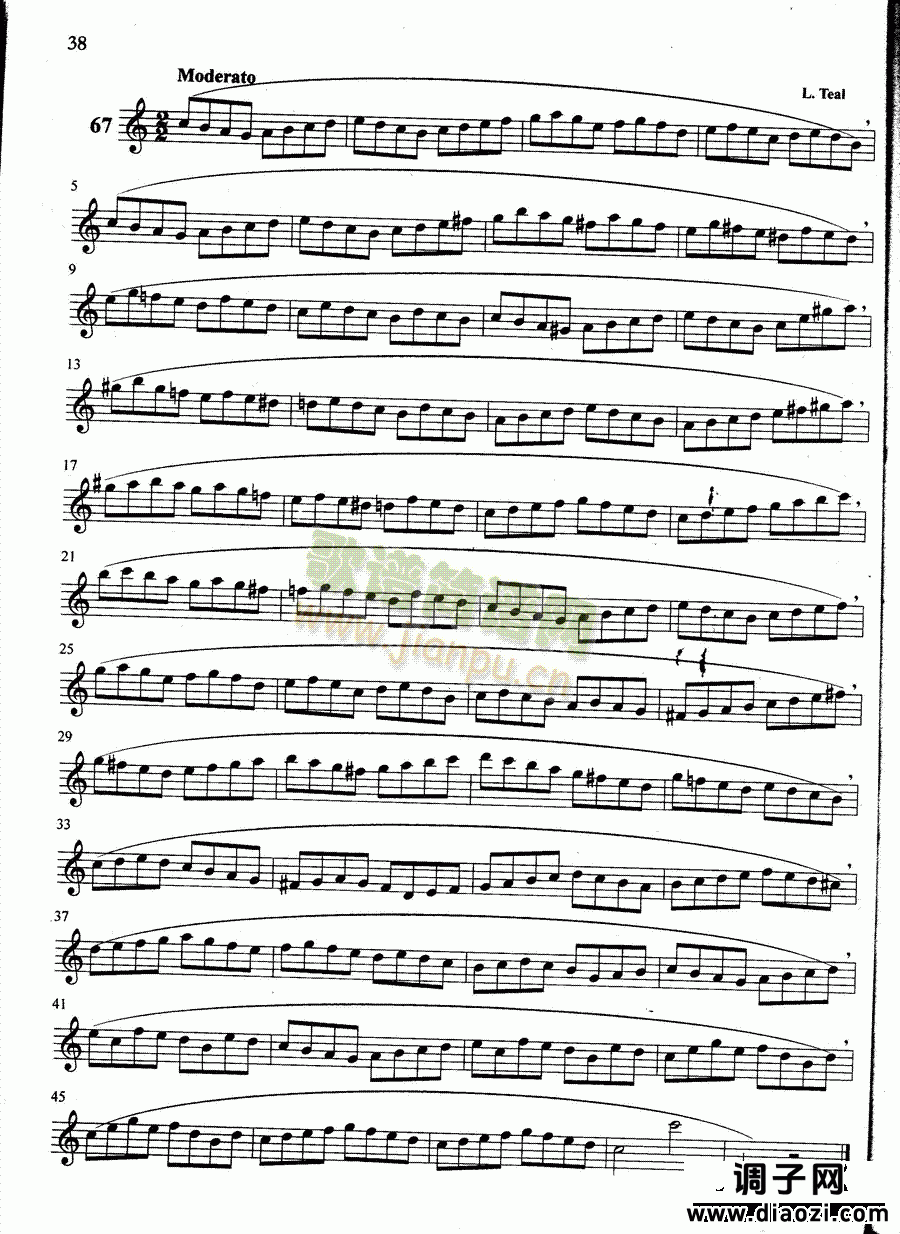 萨克斯管练习曲第100—038页