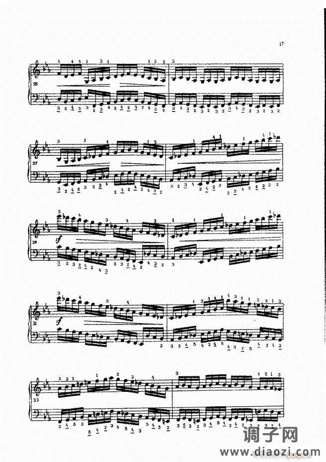 车尔尼手风琴练习曲集 Ⅳ