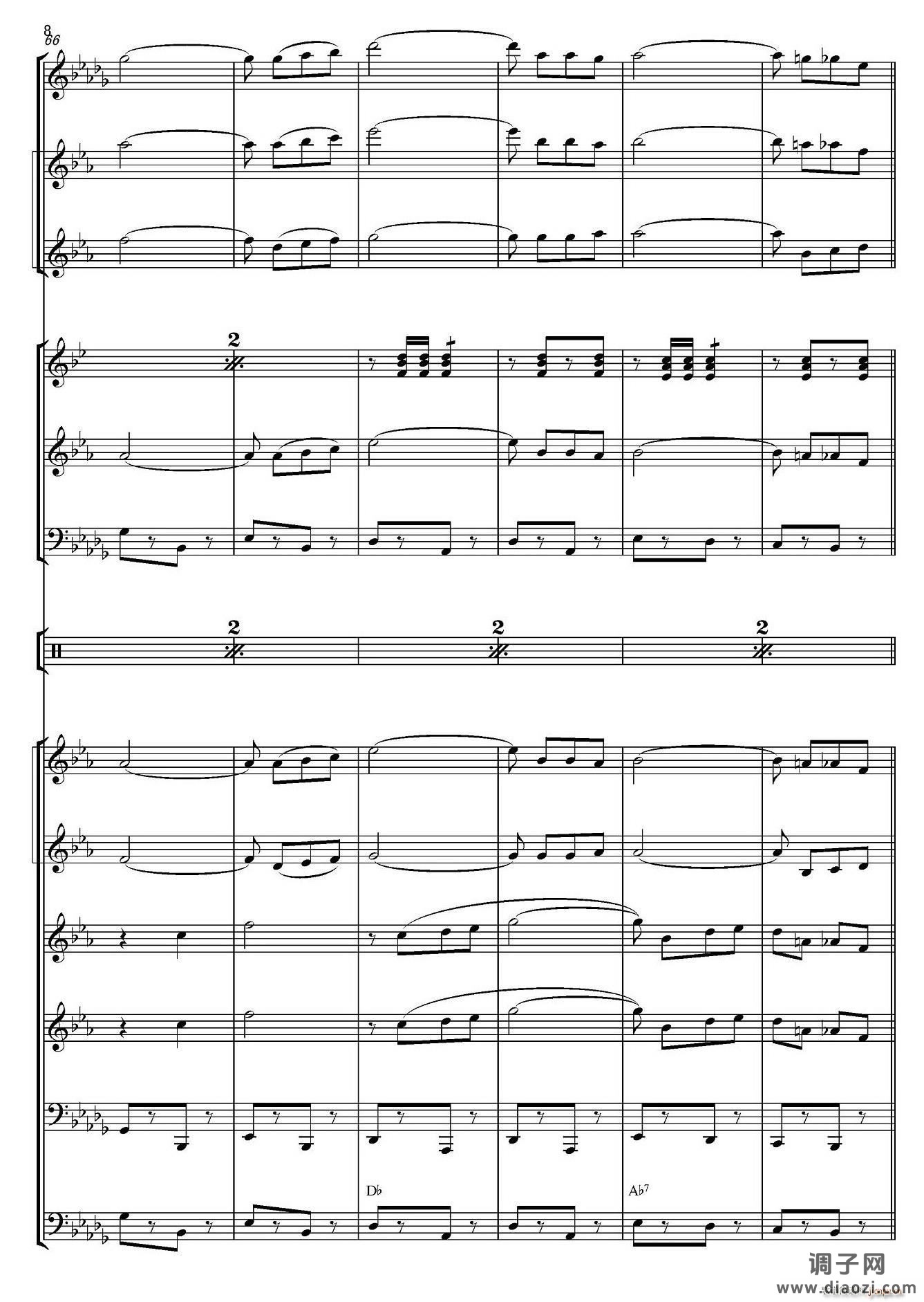 俄罗斯进行曲（marche-834）（合奏、俄罗斯原版谱）