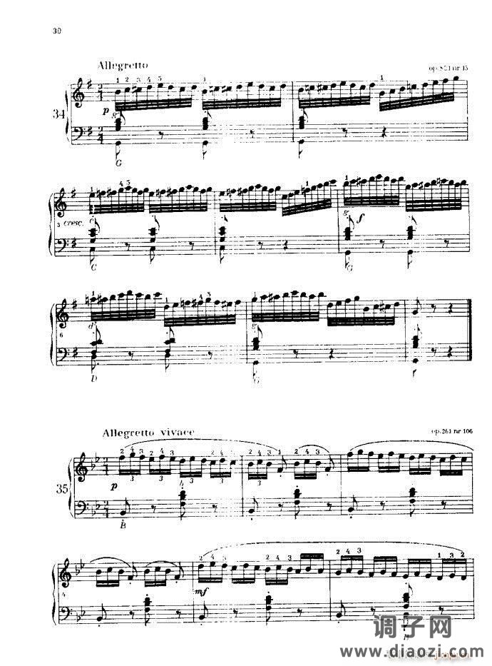 车尔尼手风琴练习曲集