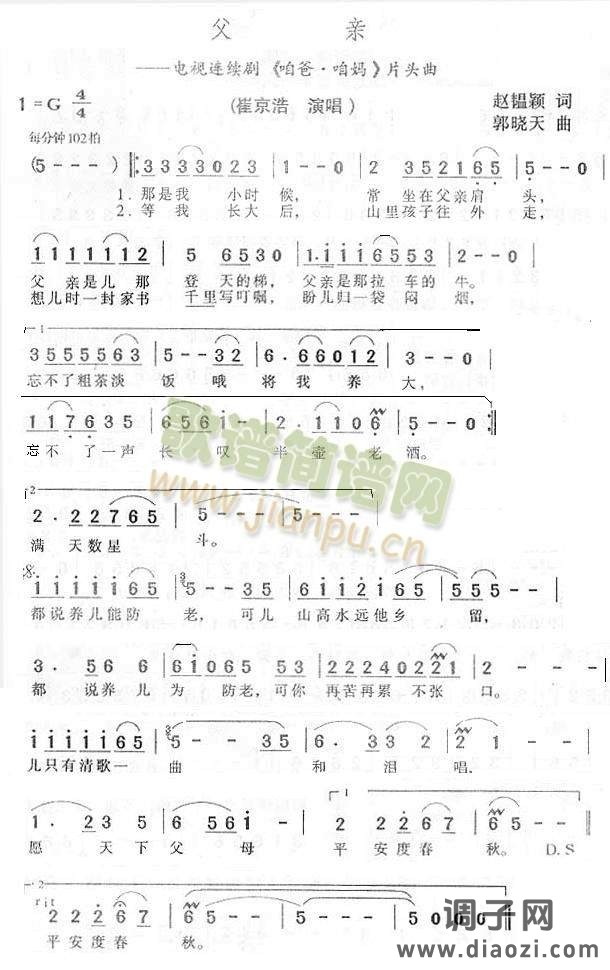 父亲(《咱爸咱妈》片头曲)