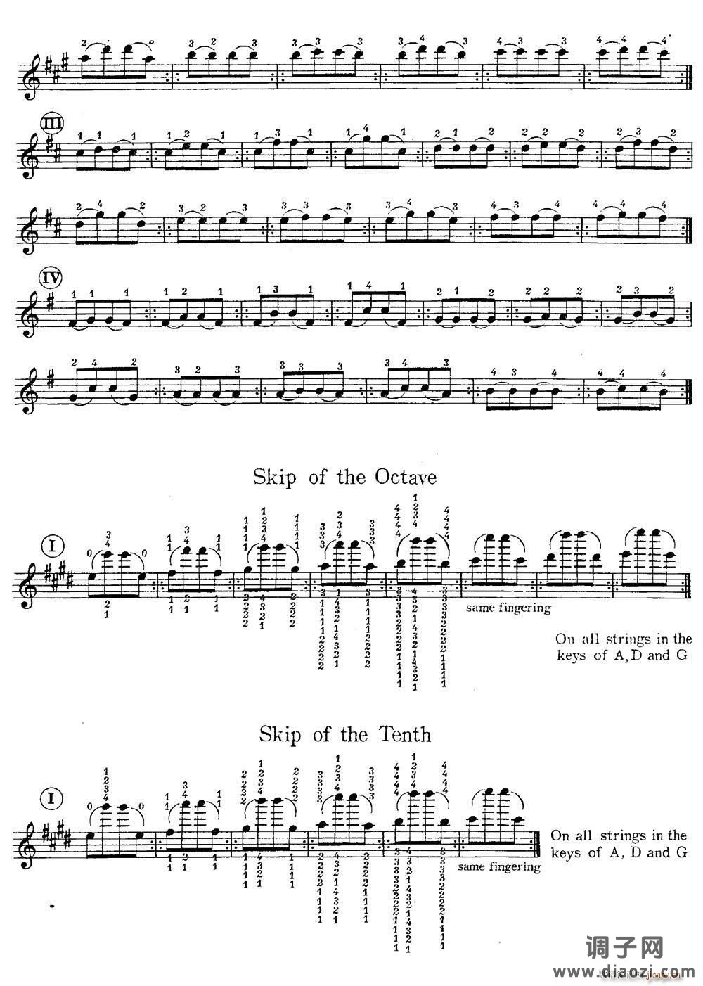 小提琴换把练习曲（第二部分）