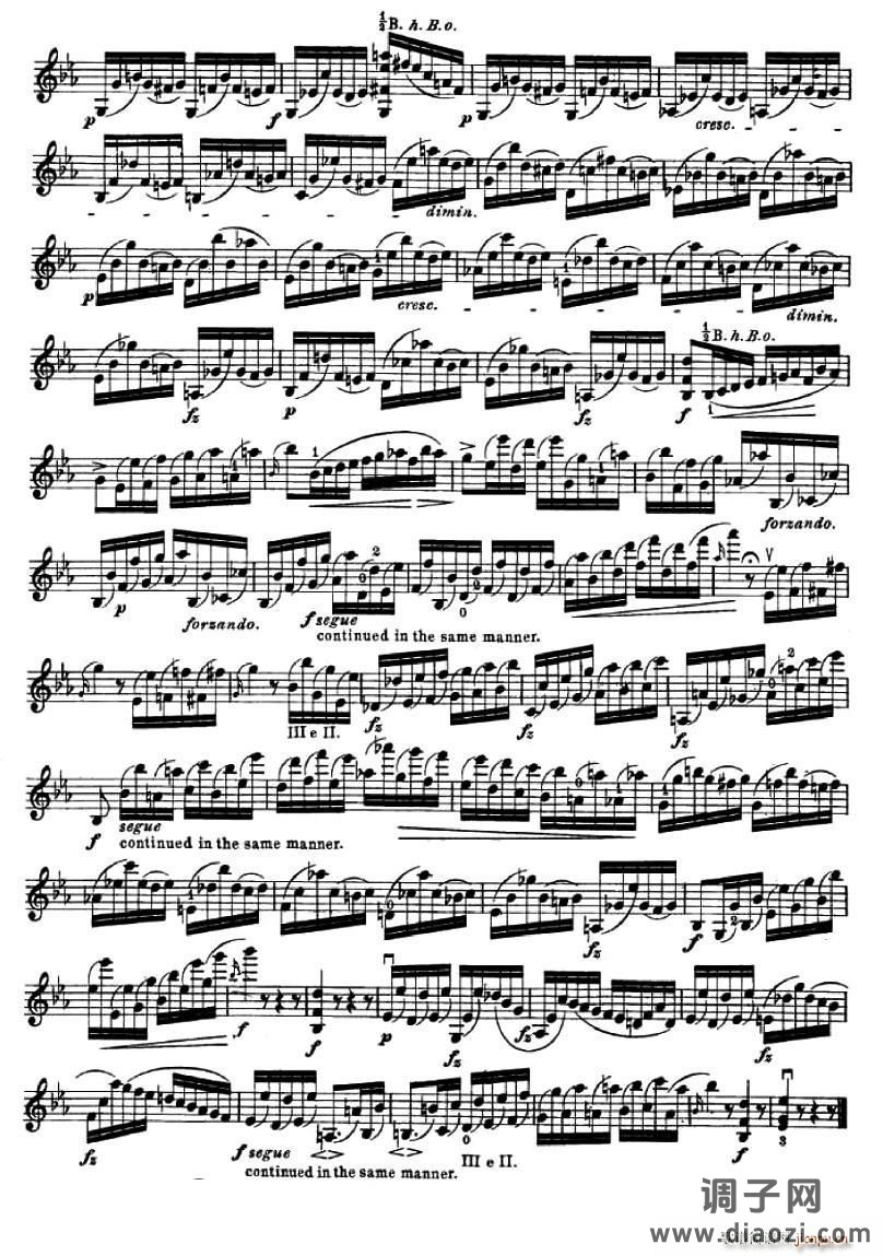 24首小提琴练习曲之19