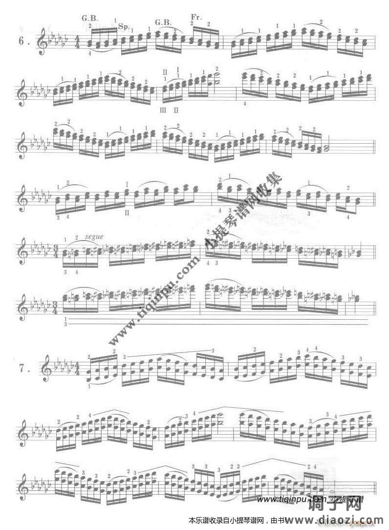 卡尔弗莱什《小提琴音阶体系》降G大调