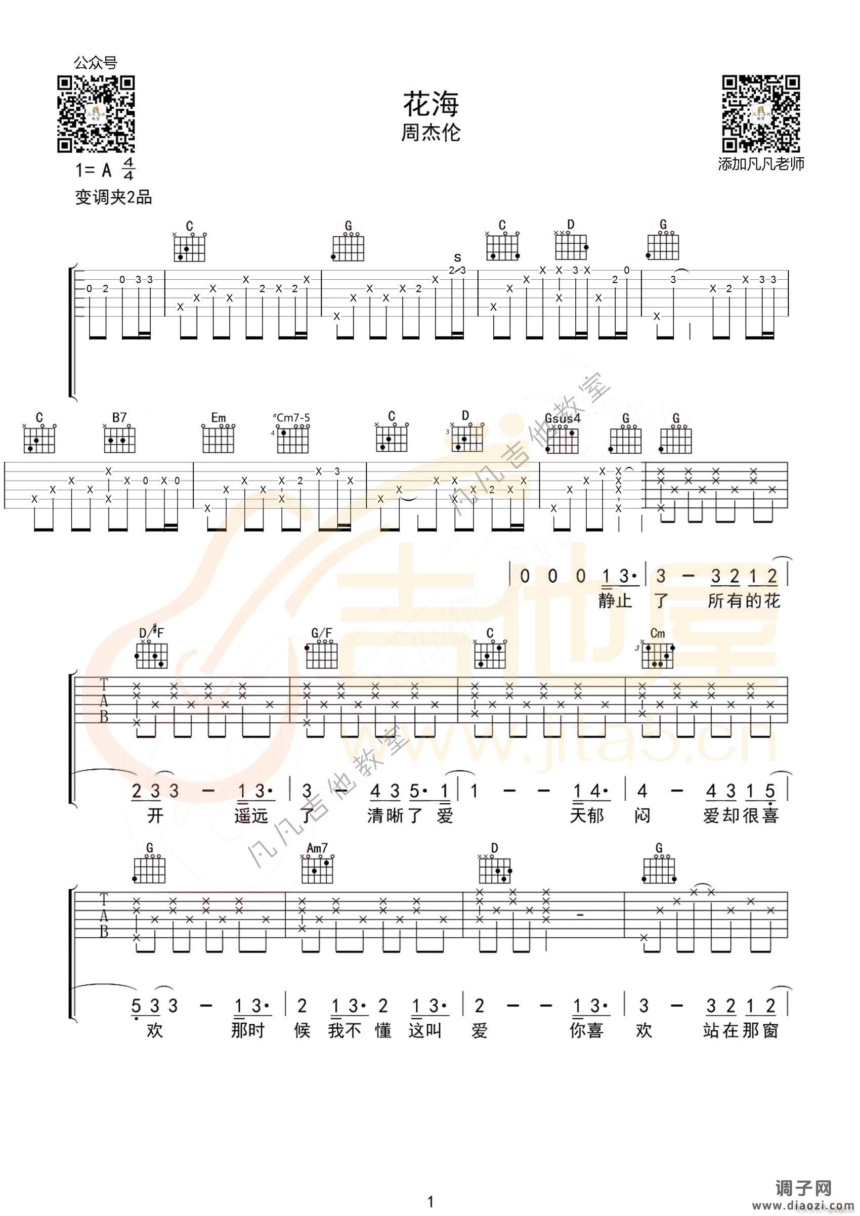 花海 ( G调指法编配)