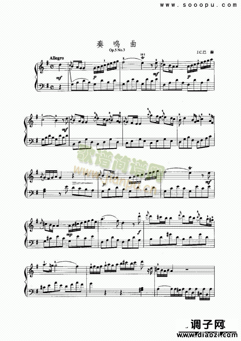 奏鸣曲 键盘类 手风琴