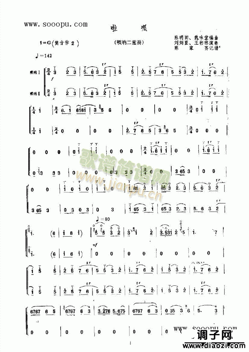 啦呱 民乐类 唢呐