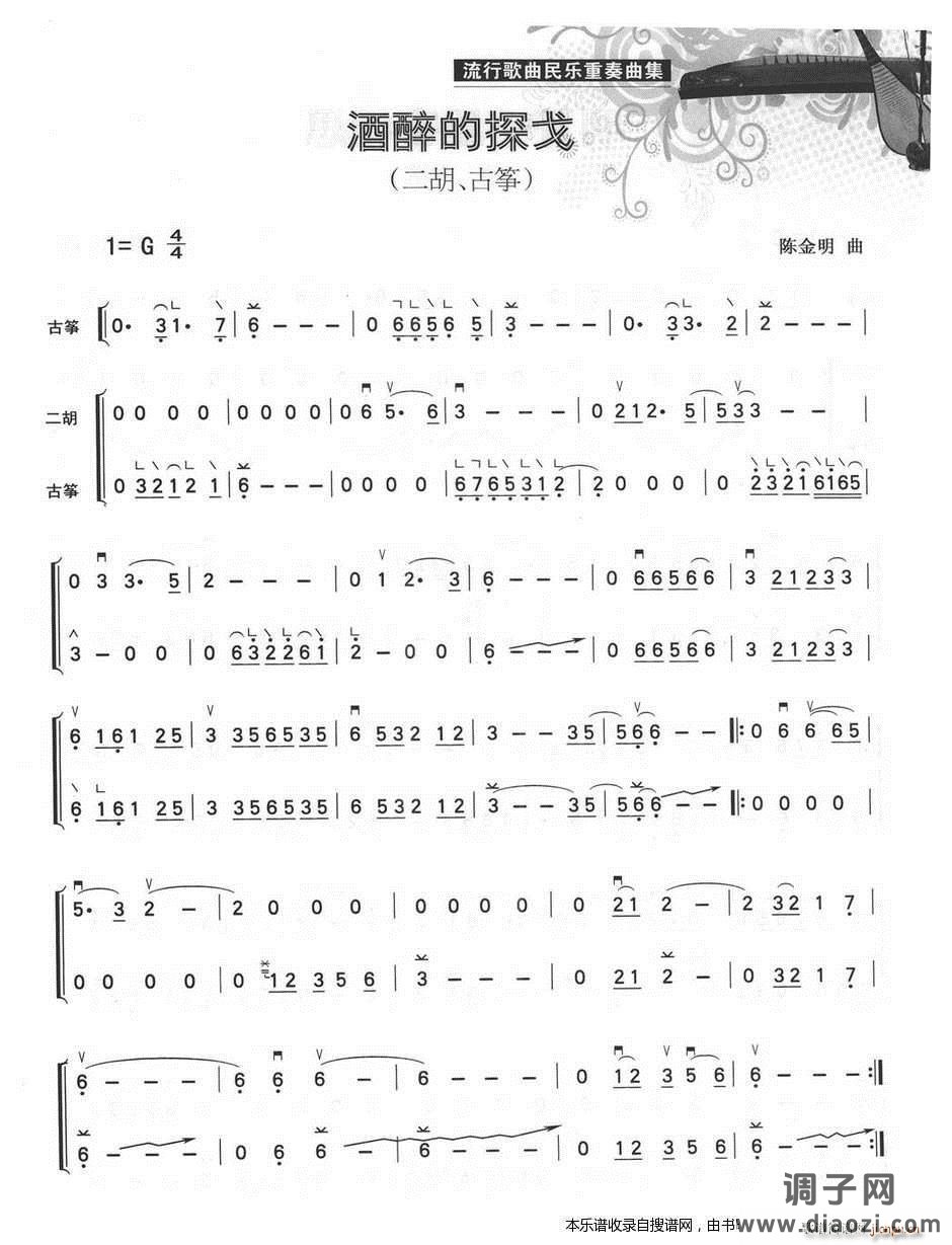 酒醉的探戈（二胡 古筝）