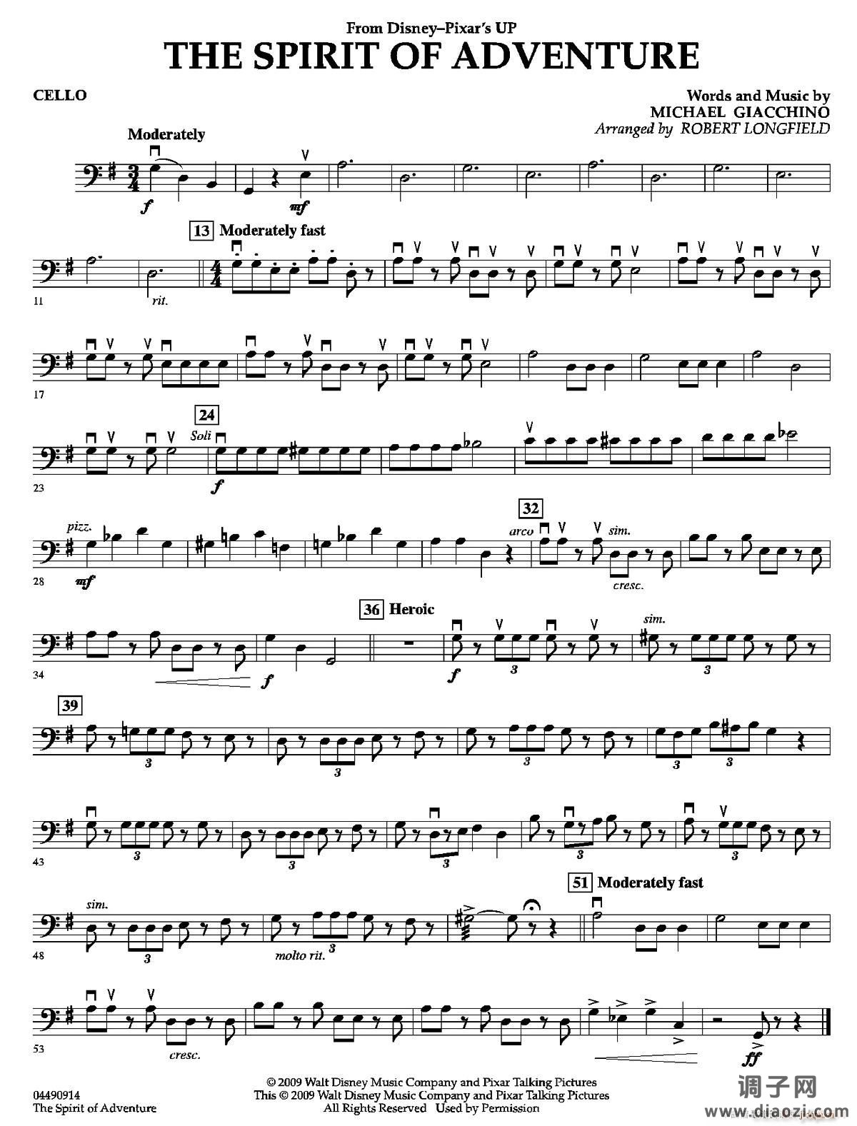 The Spirit of Adventure（交响弦乐团分谱）