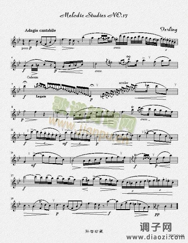 四十八首旋律练习曲之十七