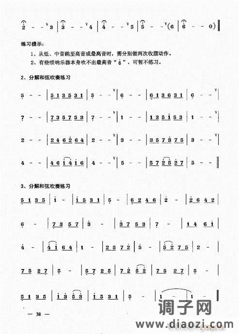 简捷实用唢呐教程  （上册）21-40