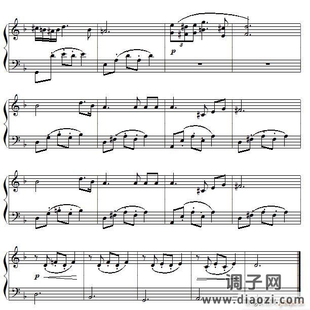 （奥）舒伯特 小夜曲（名曲简易版）