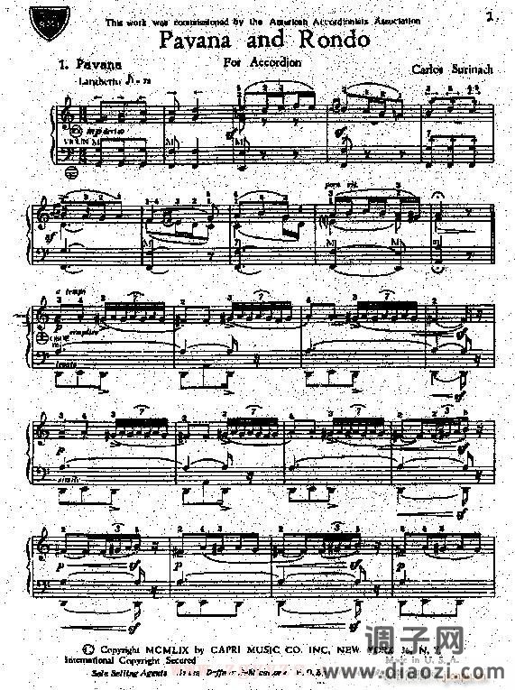 帕凡与回旋曲 卡洛斯.苏里纳克-手风琴