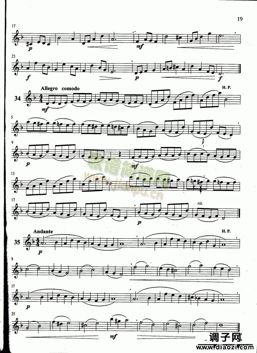 萨克斯管练习曲第100—019页