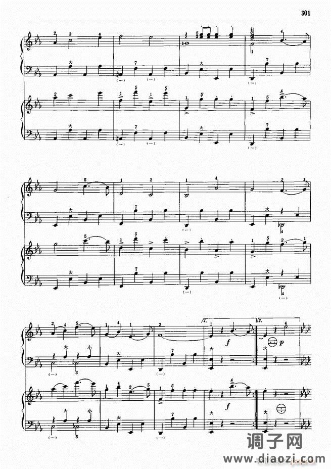 手风琴中外名曲91首301-352