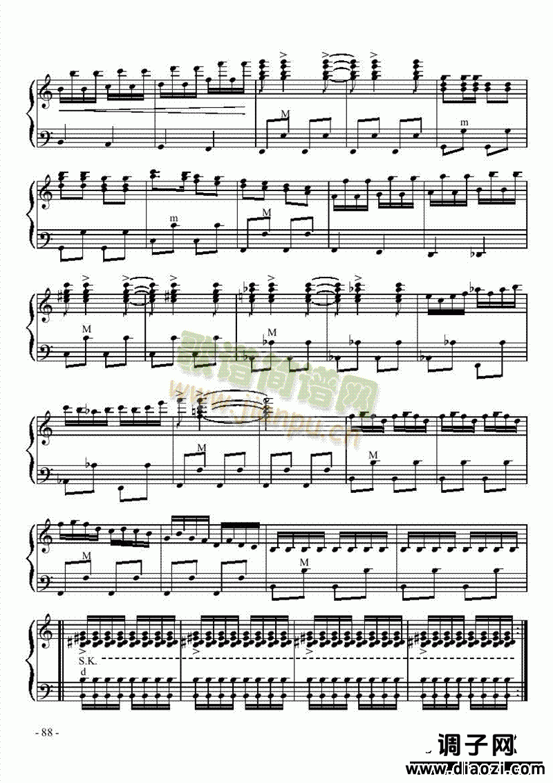 五级乐曲《我为祖国守大桥》 键盘类 手风琴