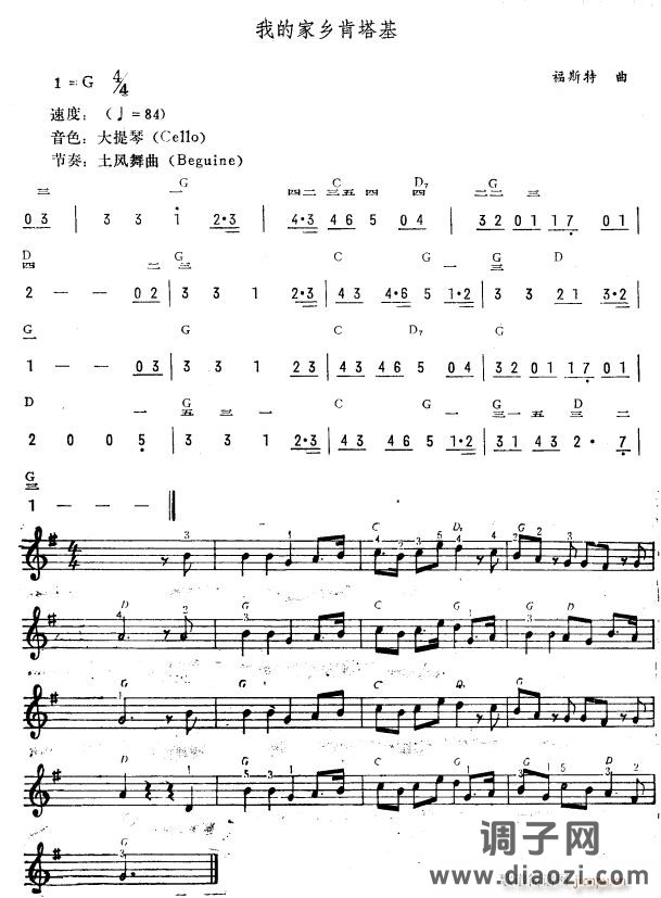 我的家乡肯塔基（简 ）