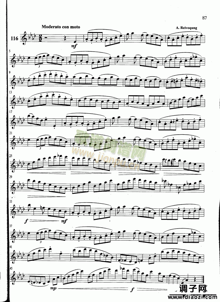 萨克斯管练习曲第100—087页