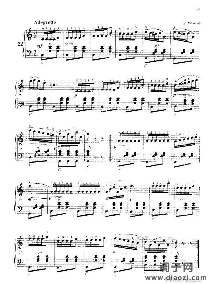 车尔尼手风琴练习曲集