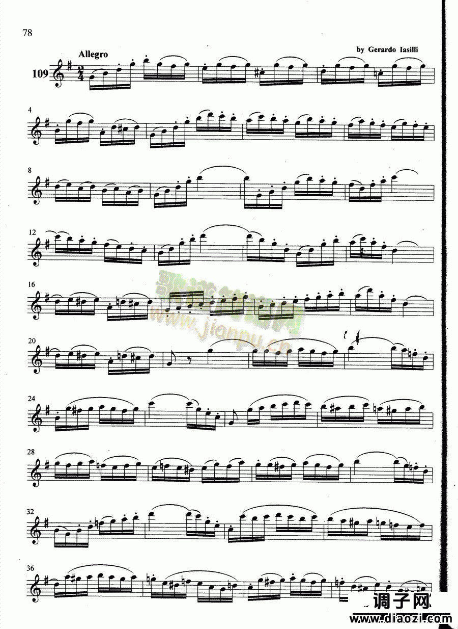 萨克斯管练习曲第100—078页