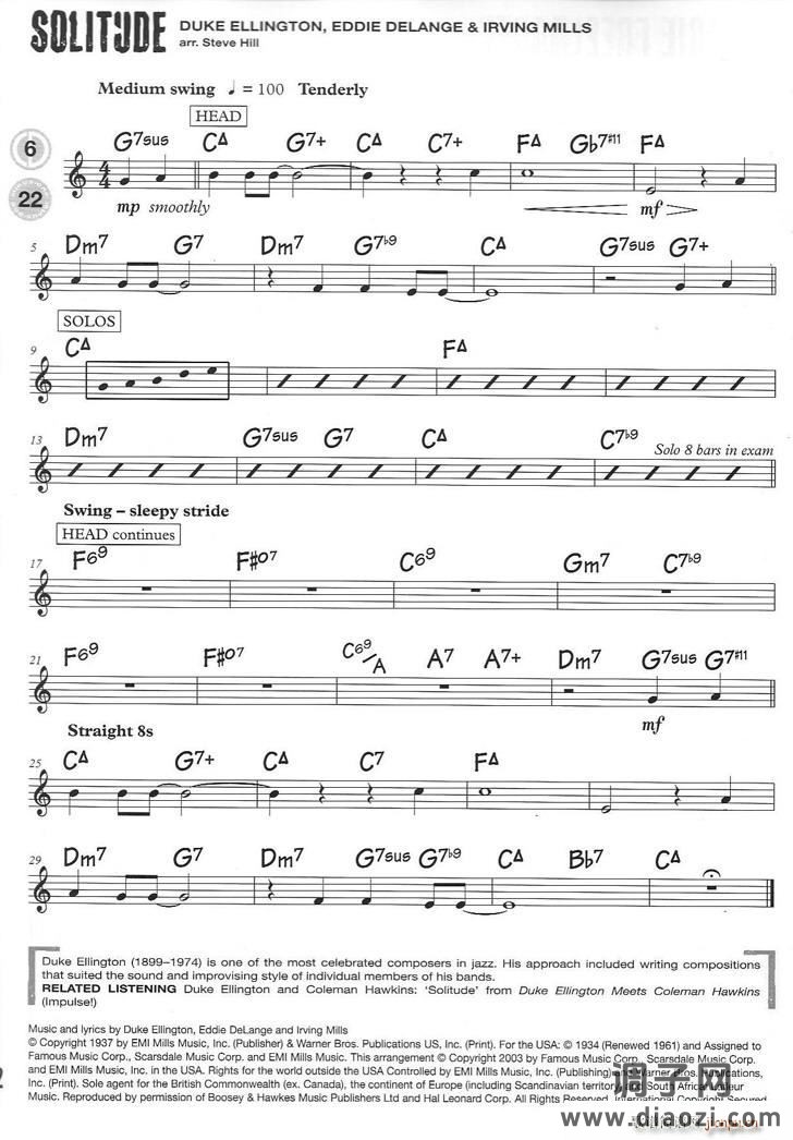 15首（次中音)爵士练习）