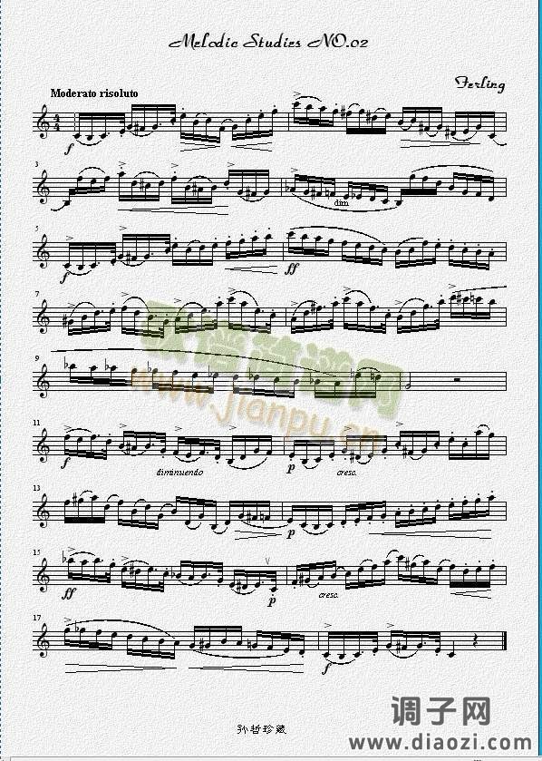 四十八首旋律练习曲之二