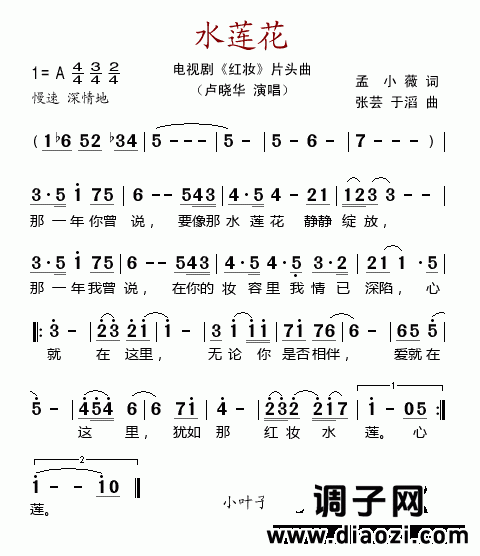 水莲花（电视剧《红妆》片头曲）